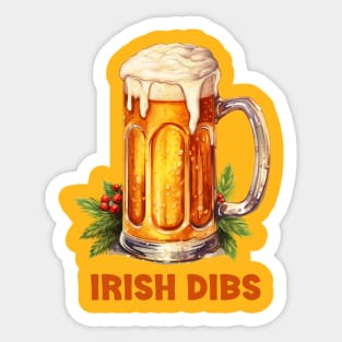 Irish Beer - Funny Dibs Sticker